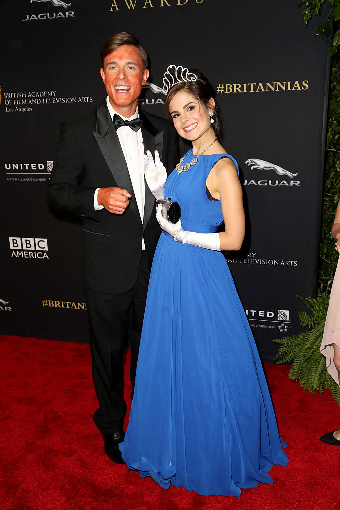 Ed Gamble Fake Tan Amy Hoggart Tiara BAFTA Los Angeles 2014 Britannia Awards