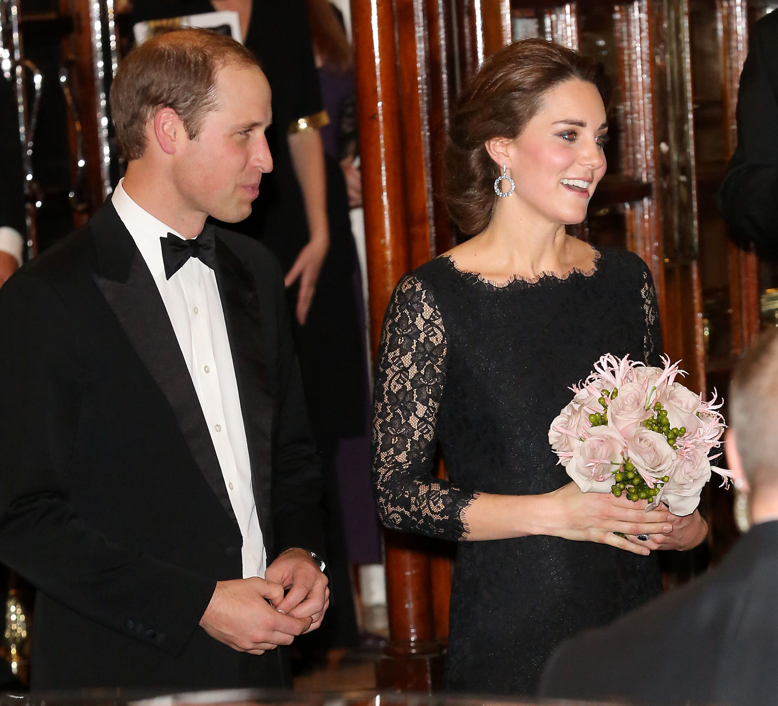 Kate Middleton DVF Dress Prince William Leave Royal Variety Performance
