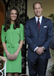 Kate Middleton Green DVF Dress Prince William British Consul-General's Residence LA