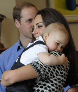 Prince George Nuzzles Kate Middleton Shoulder New Zealand