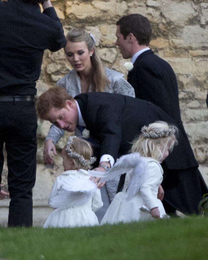 Prince Harry Plays Little Flower Girl Wings