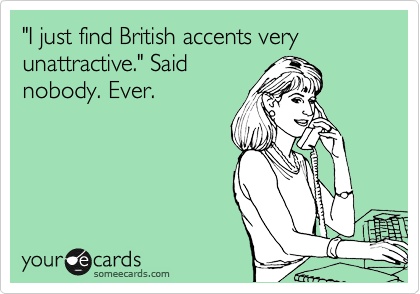 Woman on Phone British Accents