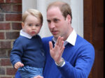 Prince William Carries Prince George Outside Lindo Wing