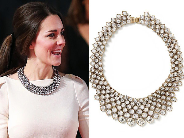 kate middleton cream roland mouret gown zara necklace split banana republic necklace