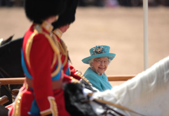 The Queen Trooping the Colour Parade 2019 Smiles at Prince William