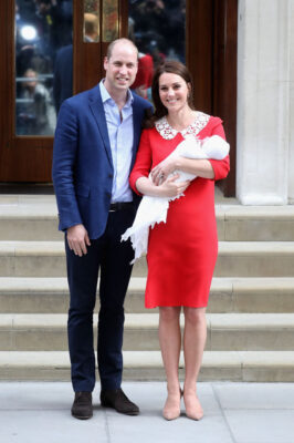 Prince William and Kate Middleton Jenny Packham Gown Introduce Newborn Prince Louis St Mary's Hospital