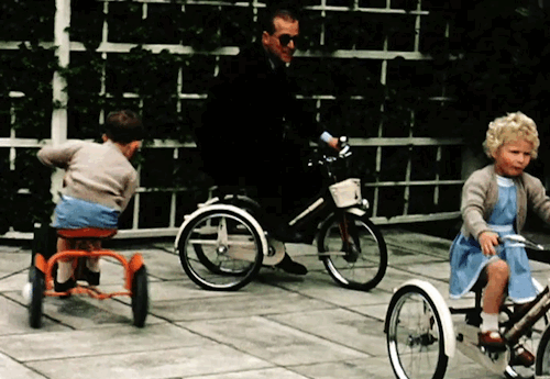 prince philip rides bike children