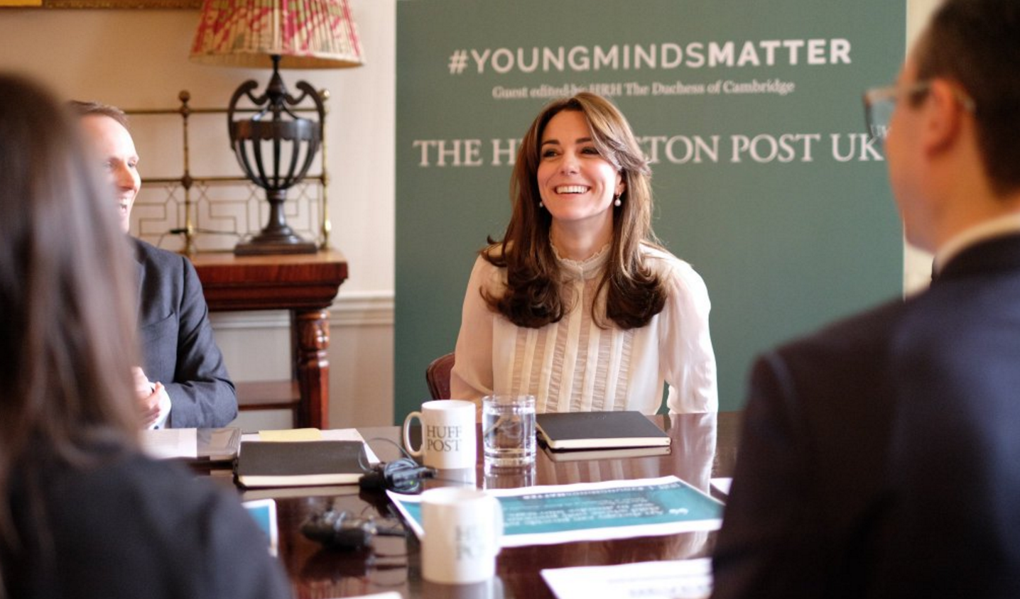 kate middleton laughs kensington palace huffington post UK