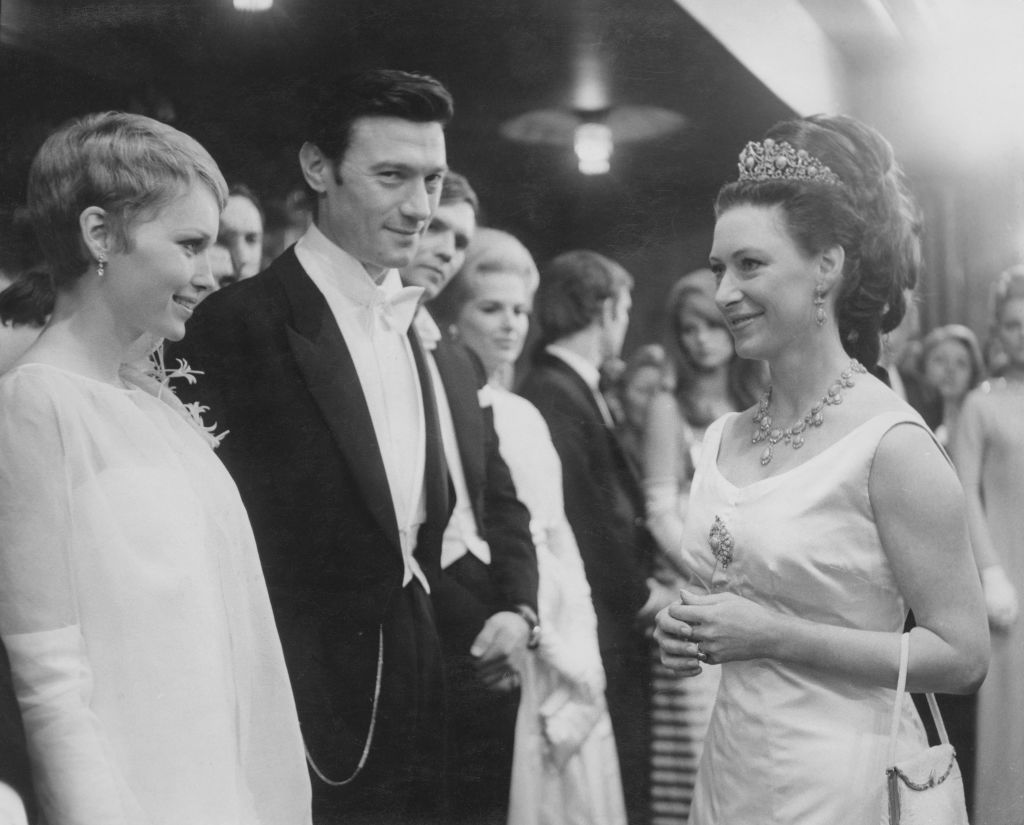 Princess Margaret Wears Tiara Meets Cast From "Taming of the Shrew"