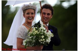 lady melissa percy wedding dress tiara thomas van straubenzee