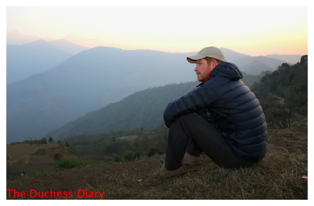 prince harry watches sunrise nepal