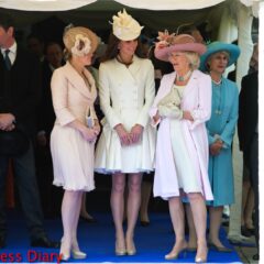 kate middleton white alexander mcqueen coat countess of wessex duchess of cornwall order of garter 2012