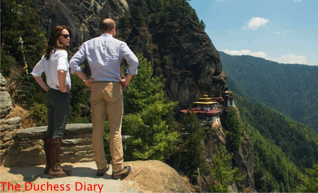 prince william kate middleton overlook tiger's nest monastery