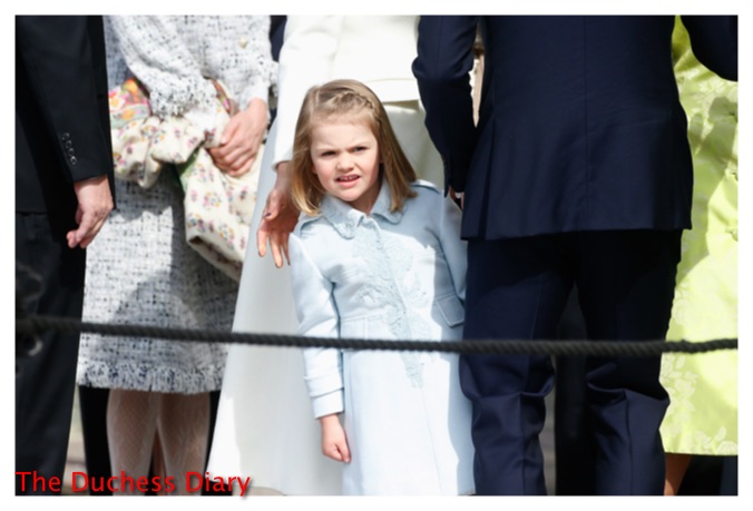 STOCKHOLM, SWEDEN - APRIL 30: Princess Estelle of Sweden is seen at the celebrations of the Swedish Armed Forces for the 70th birthday of King Carl Gustaf of Sweden on April 30, 2016 in Stockholm, Sweden. (Photo by Luca Teuchmann/Getty Images)