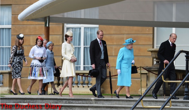 royal grandchildren join queen price philip garden party buckingham palace
