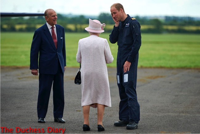 prince william hand to face east anglia air ambulance base queen elizabeth II prince philip