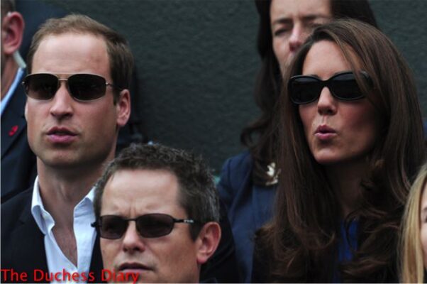 prince william kate middleton sunglasses react andy murray match olympics 2012