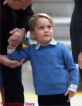 prince george blue sweater looks up victoria airport canada